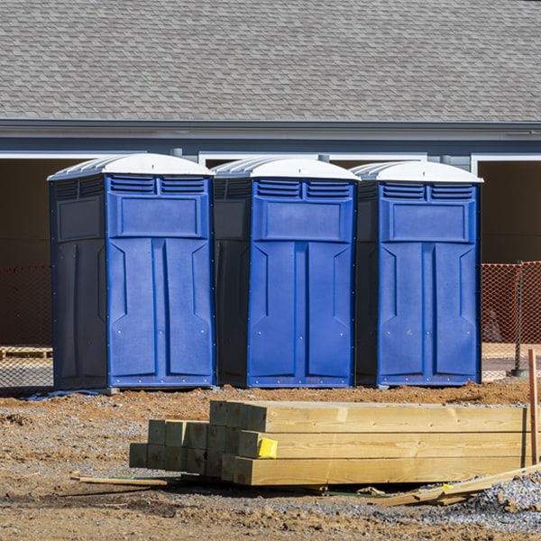 is there a specific order in which to place multiple portable toilets in Oneida